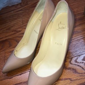 Nude christian louboutin pigalle follies 85mm